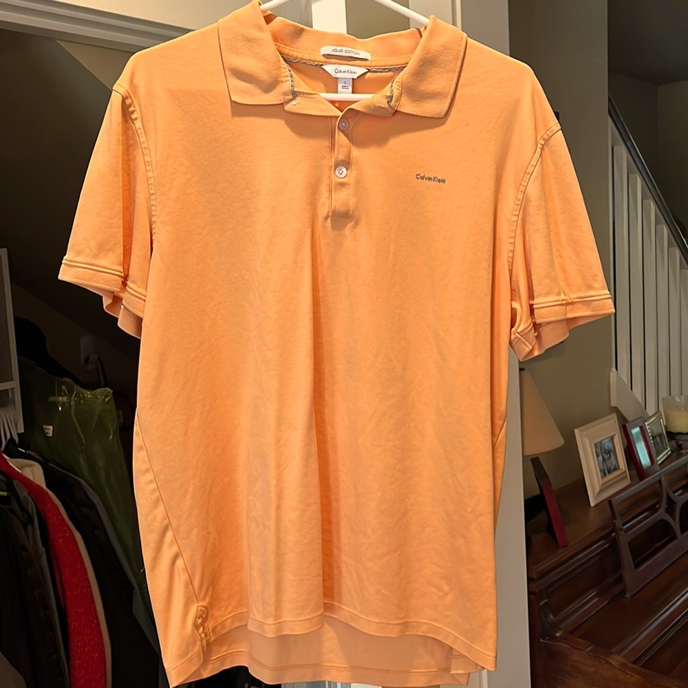 CK Collared Shirt - Peach - L